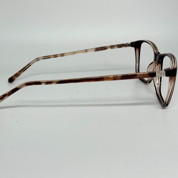BCBG MAXAZRIA Greta Coffee Laminate Womens Semi Eyeglasses 53-17-135 H13621 - Picture 4 of 7